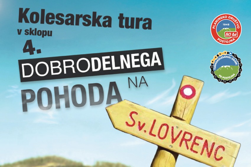 Kolesarska tura v sklopu 4. dobrodelnega pohoda na Sv. Lovrenc