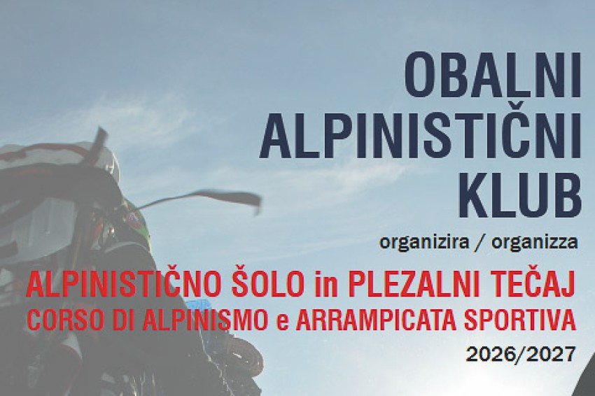 ALPINISTIČNO ŠOLO in PLEZALNI TEČAJ